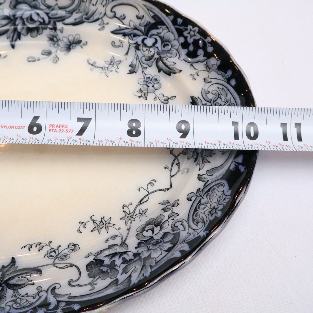 Antique Chatsworth 1790 "Flow Blue" Pattern K. & Co B Late Mayers Serving Tray - Picture 12 of 12
